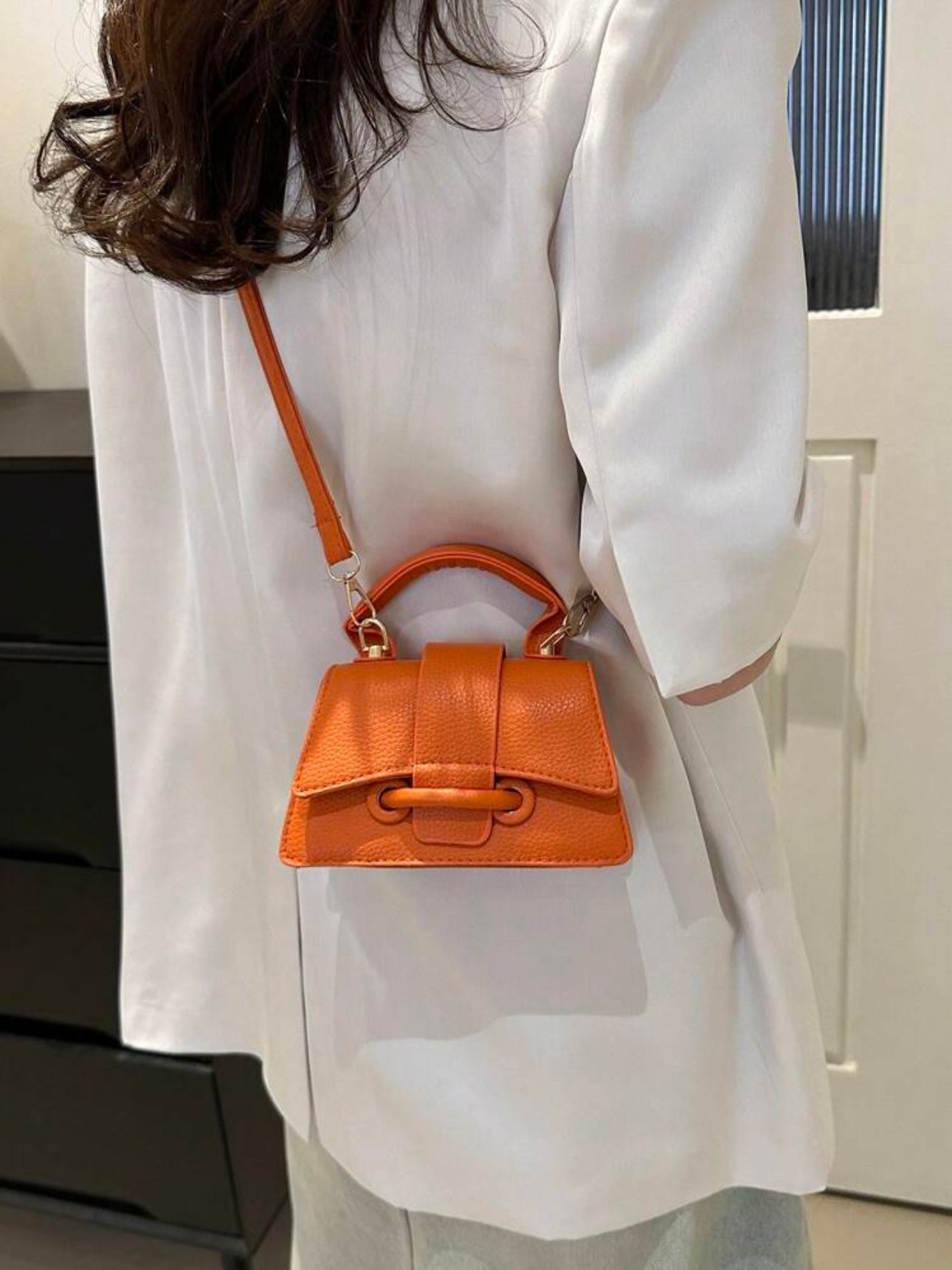 Kelly Arancio | Bolso tipo Kelly naranja