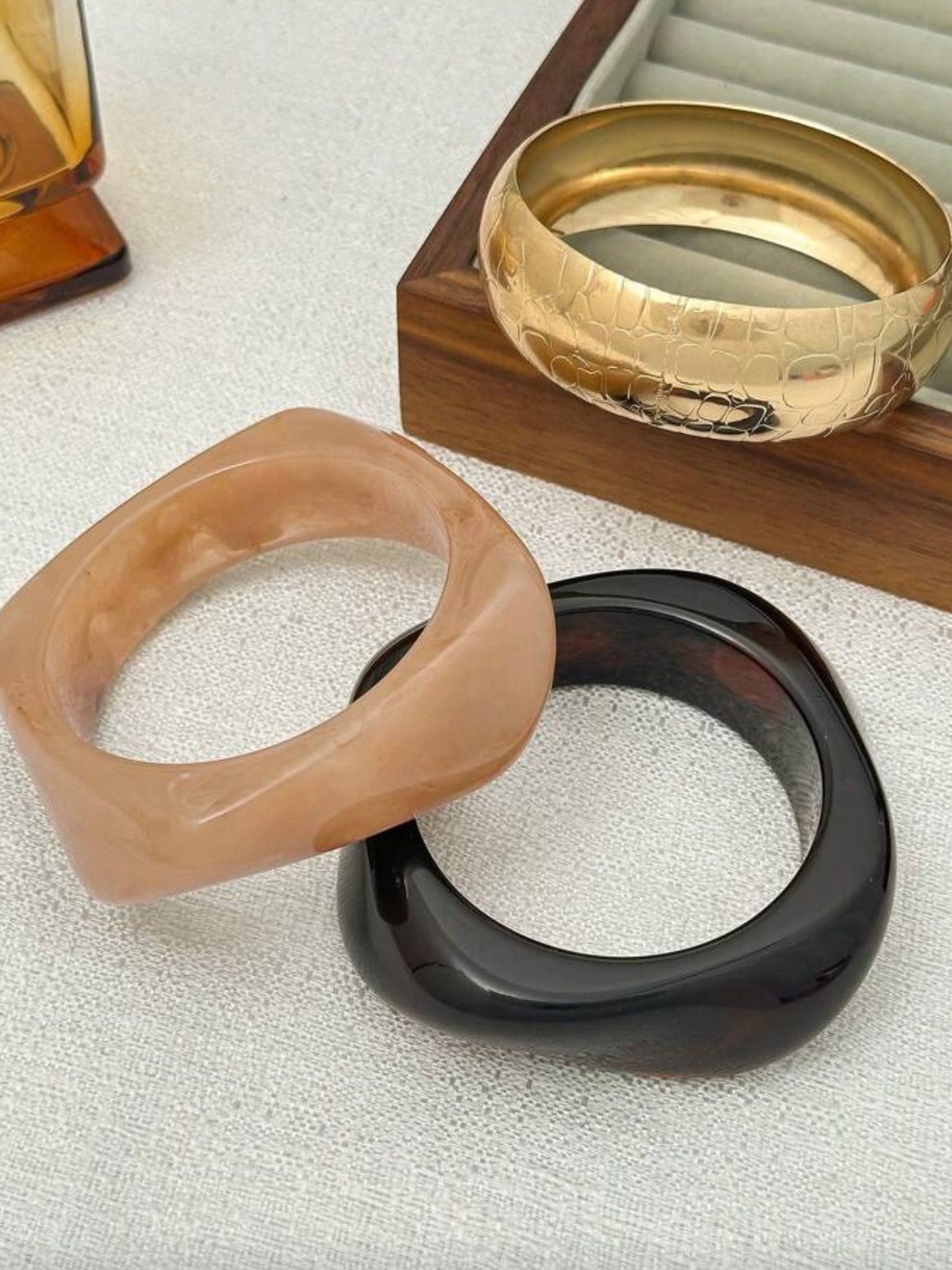 Soleil | Pulsera con detalles dorados