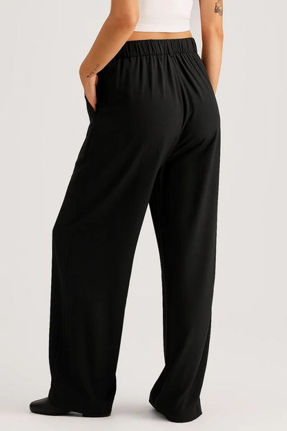 Naïa | Pantalón fluido negro elegante