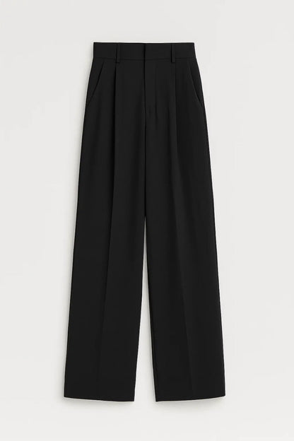 Naïa | Pantalón fluido negro elegante