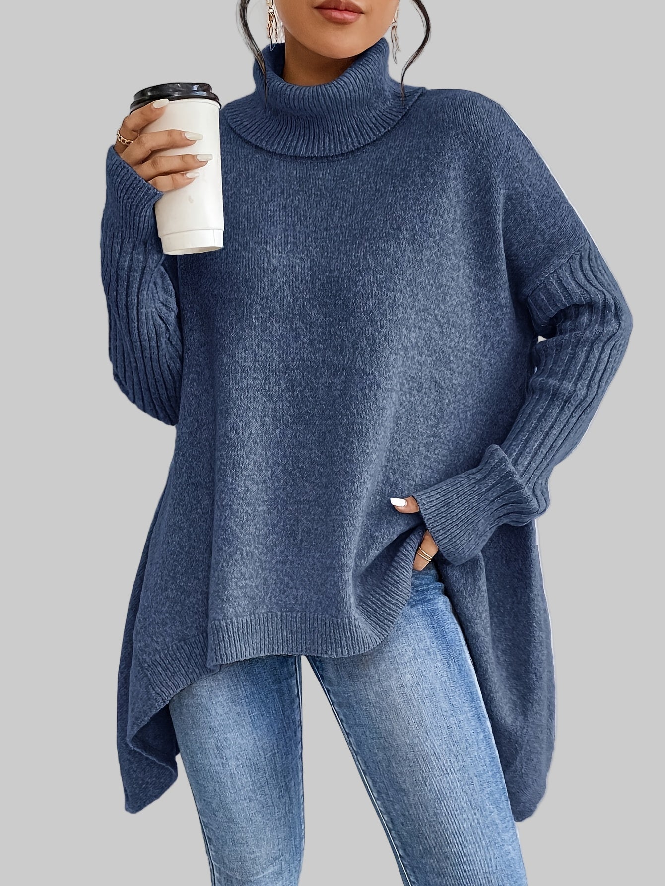 Élodie | Jersey de cuello vuelto oversize