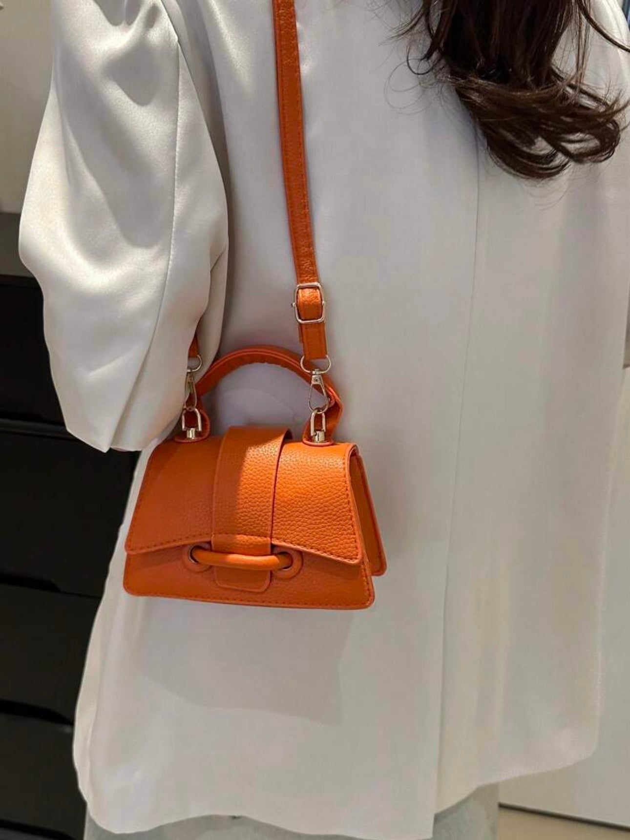 Kelly Arancio | Bolso tipo Kelly naranja