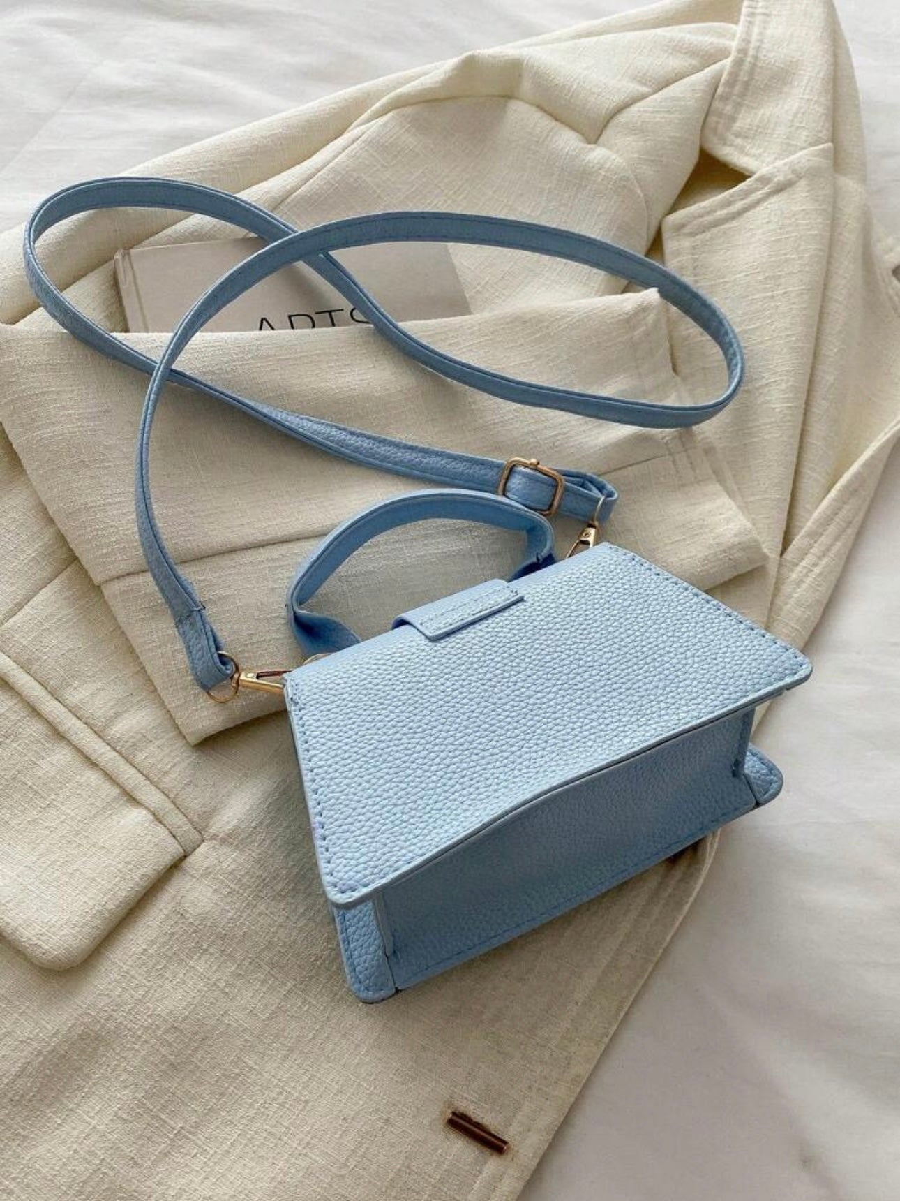 Kelly azzurra | Bolso tipo Kelly azul