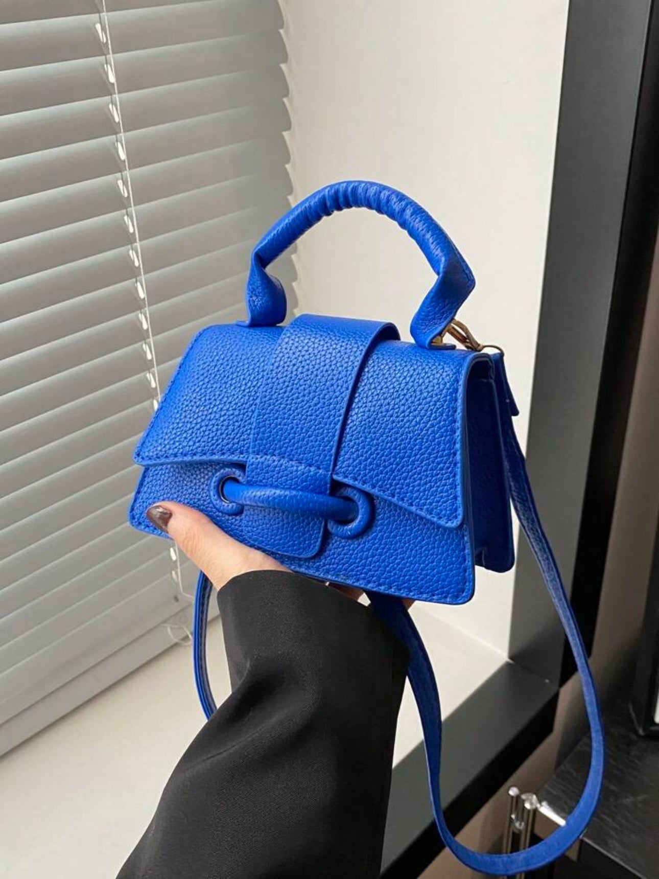 Kelly Blu | Bolso tipo Kelly azul