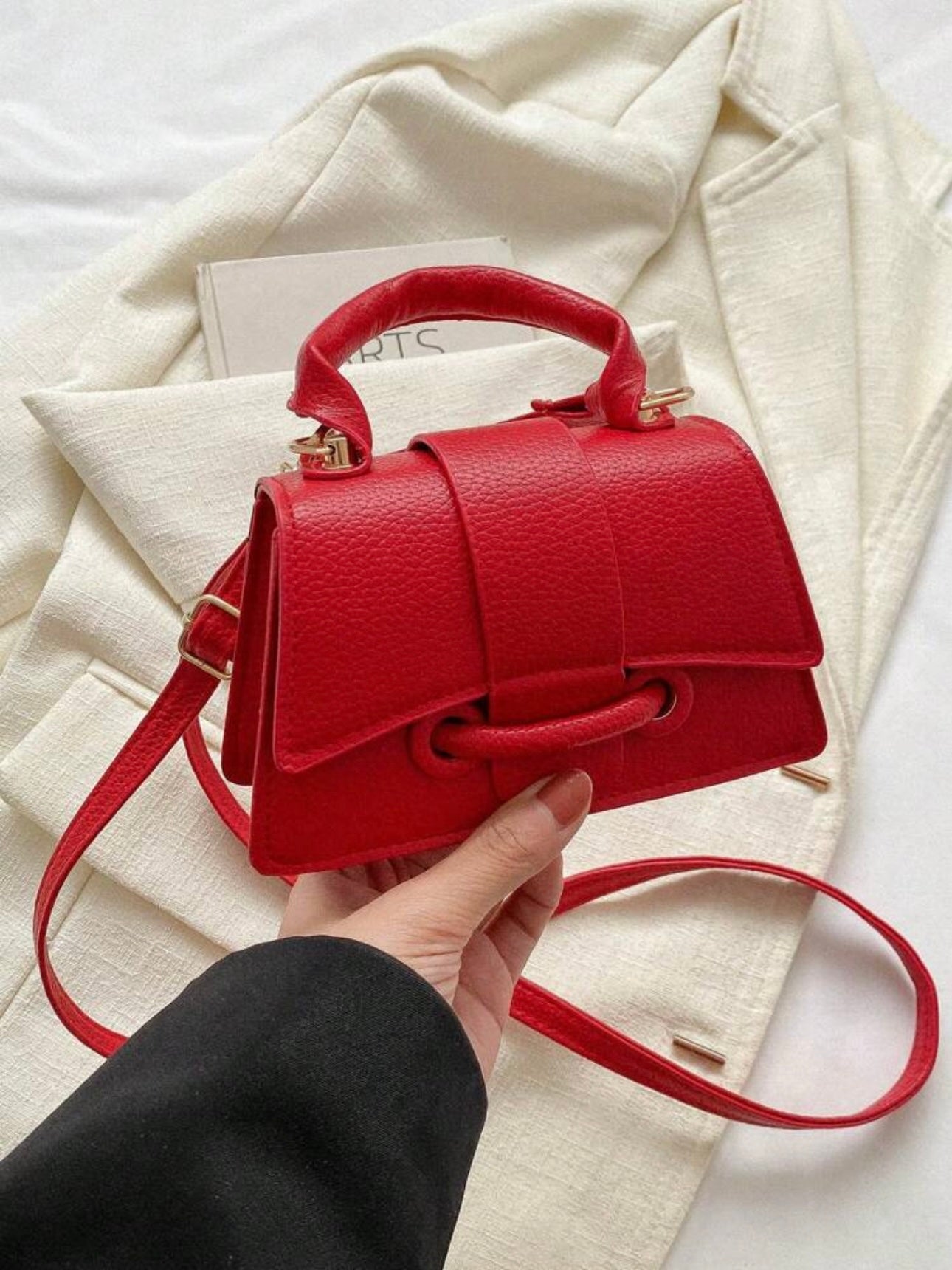 Kelly Red | Bolso tipo Kelly rojo