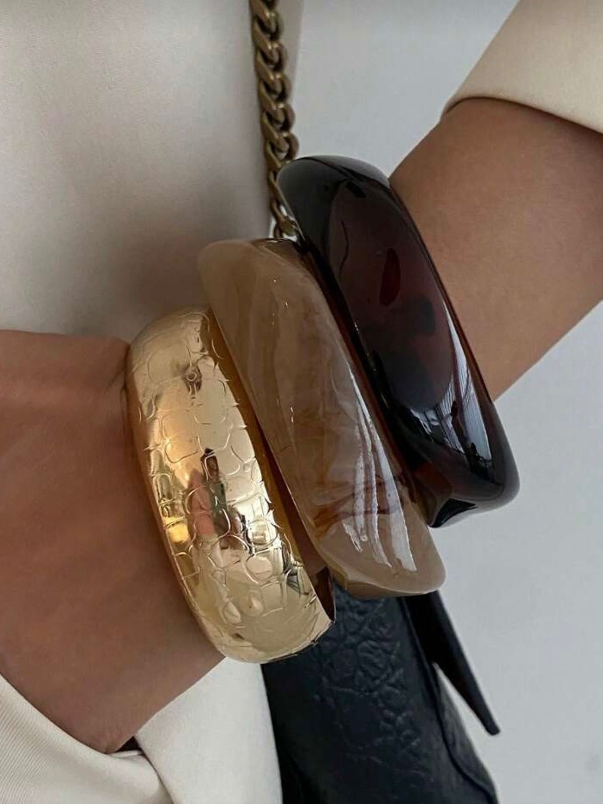 Soleil | Pulsera con detalles dorados