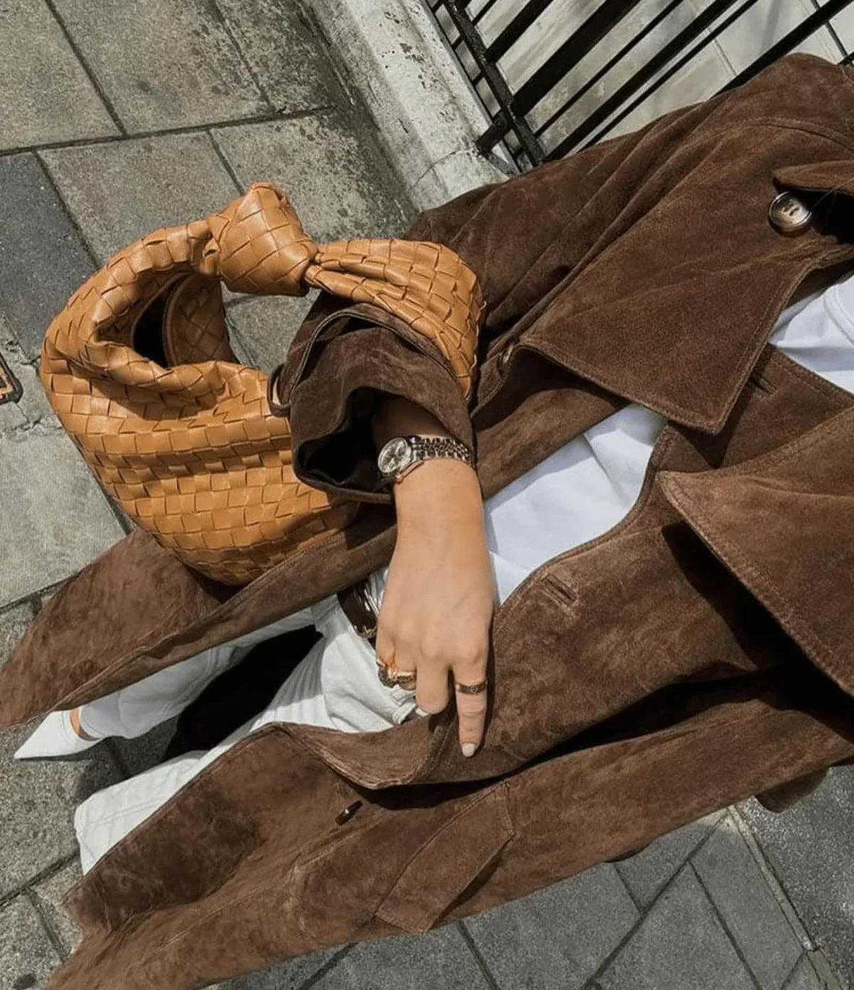 Colette | Trench de ante vintage